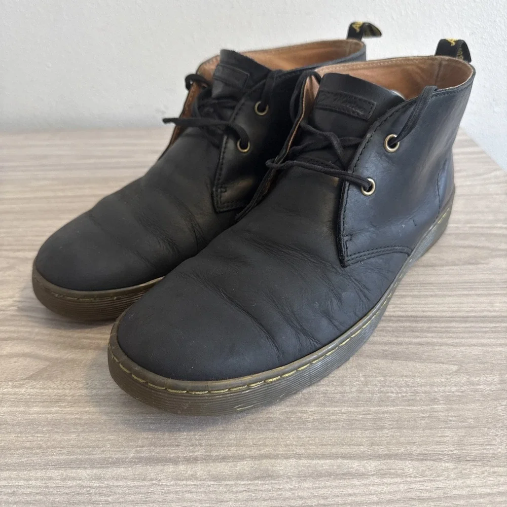 Doc Dr Martens Cabrillo Shoes Men's Size 12 Black Wyoming Chukka Boots Air Wair